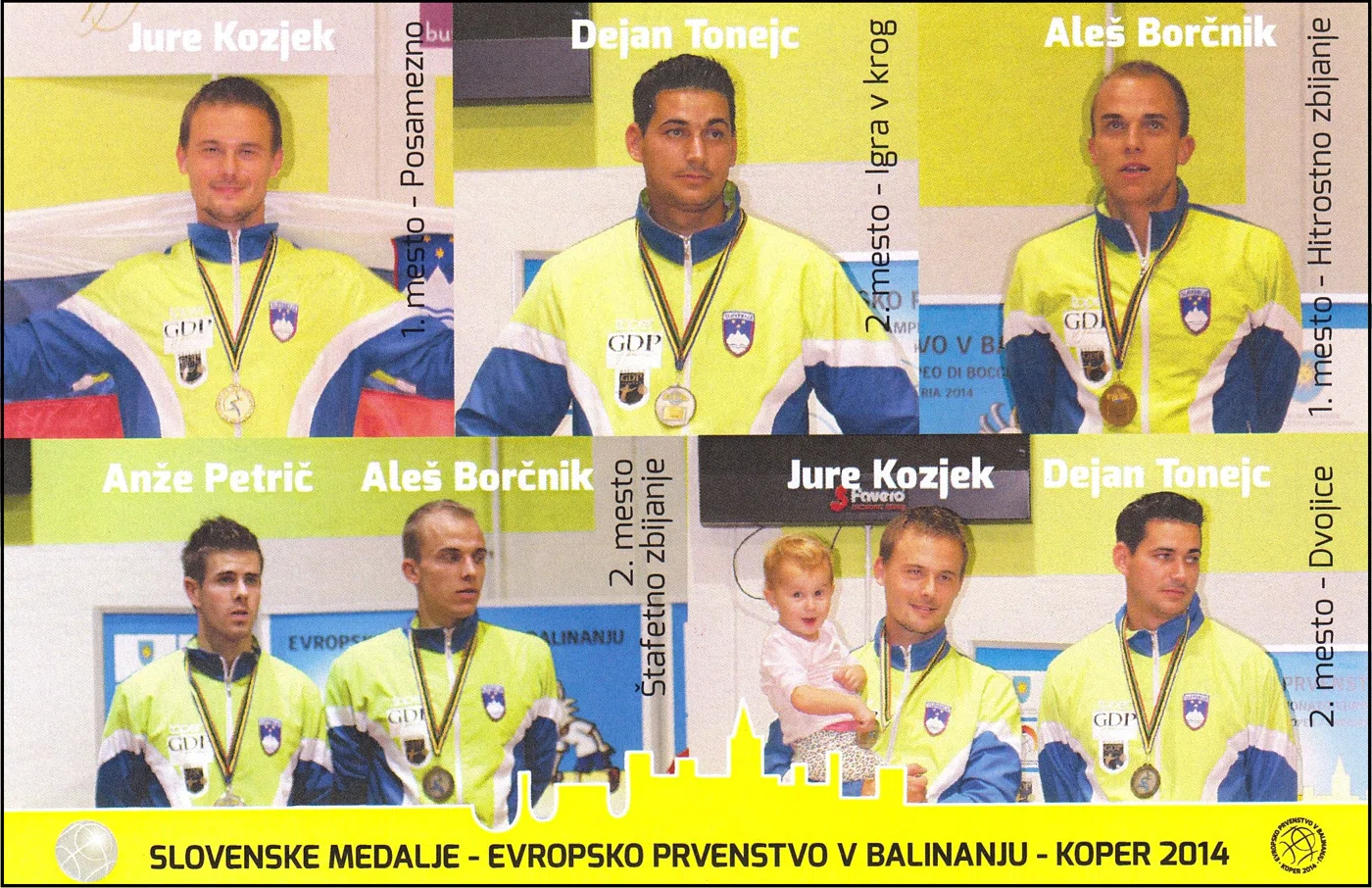 EVROPSKO PRVENSTVO V BALINANJU - SLOVENSKE MEDALJE